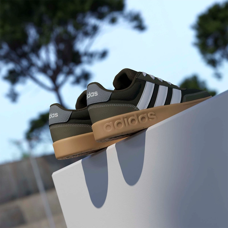 ZAPATILLAS NIÑO ADIDAS CASUALES OLIVA BREAKBASE J - 14
