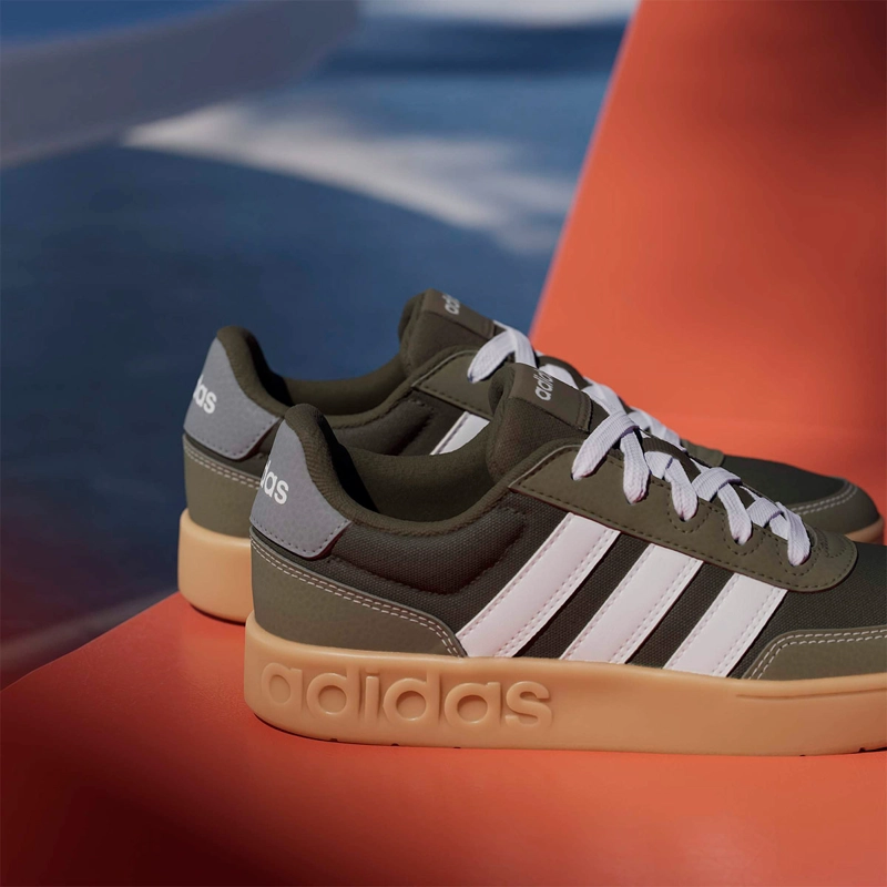 ZAPATILLAS NIÑO ADIDAS CASUALES OLIVA BREAKBASE J - 15