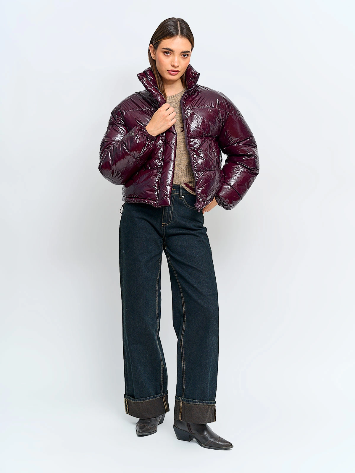 PARKA MUJER INDEX CORTA BRILLANTE - 4
