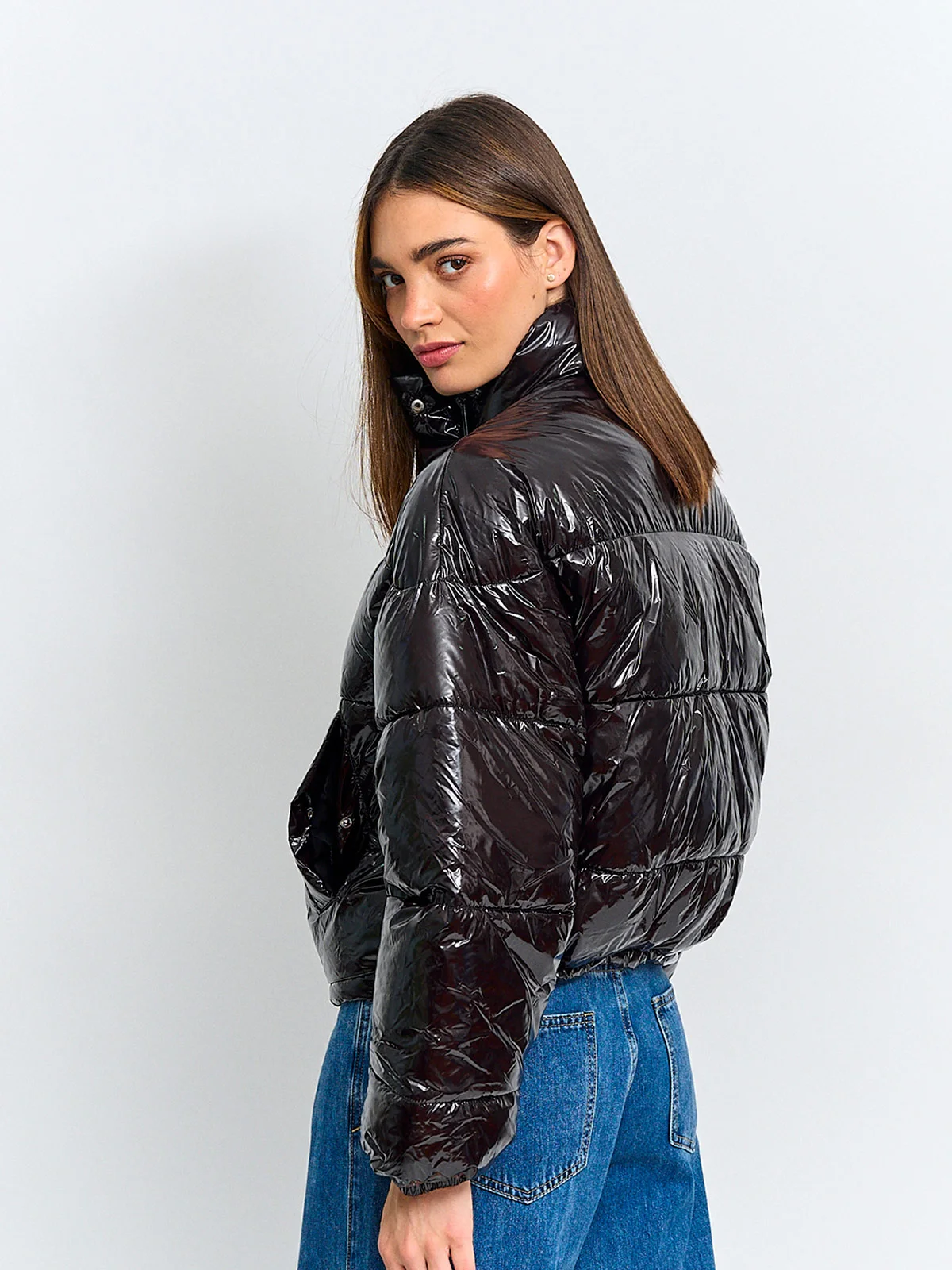 PARKA MUJER INDEX CORTA BRILLANTE - 2