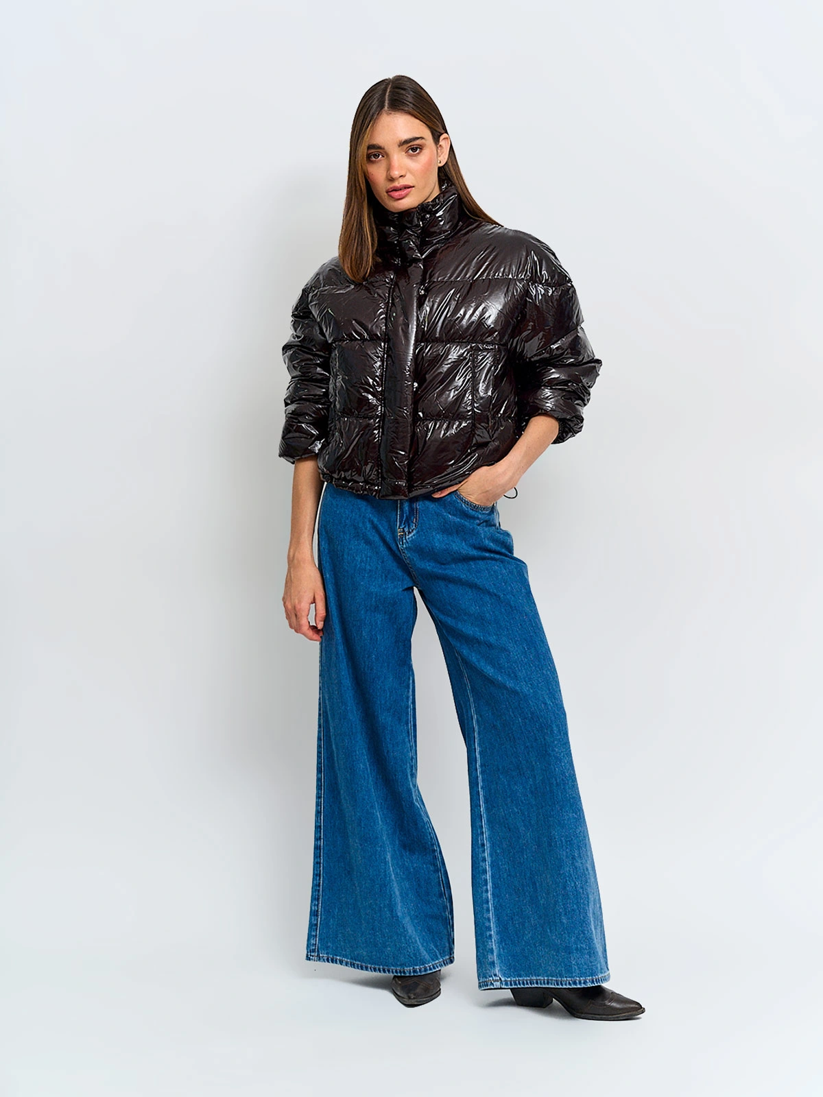 PARKA MUJER INDEX CORTA BRILLANTE - 4
