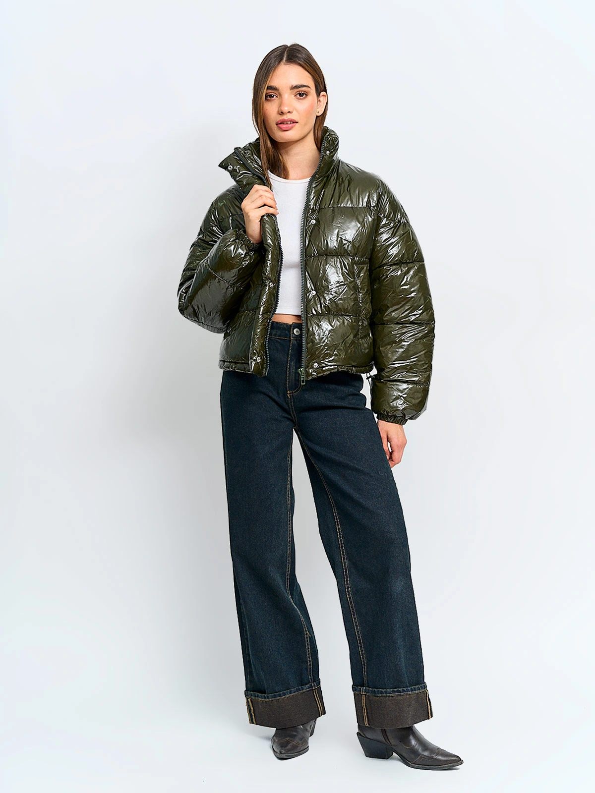 PARKA MUJER INDEX CORTA BRILLANTE - 4
