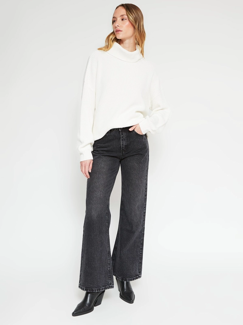SWEATER MUJER AEROPOSTALE ALGODÓN CUELLO ALTO - 4