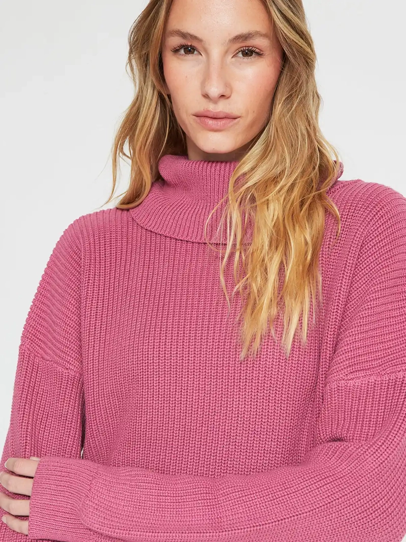 SWEATER MUJER AEROPOSTALE ALGODÓN CUELLO ALTO - 3