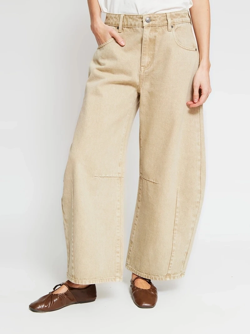 JEANS MUJER MARIA CHER X MARQUIS ALGODÓN BARREL - 3