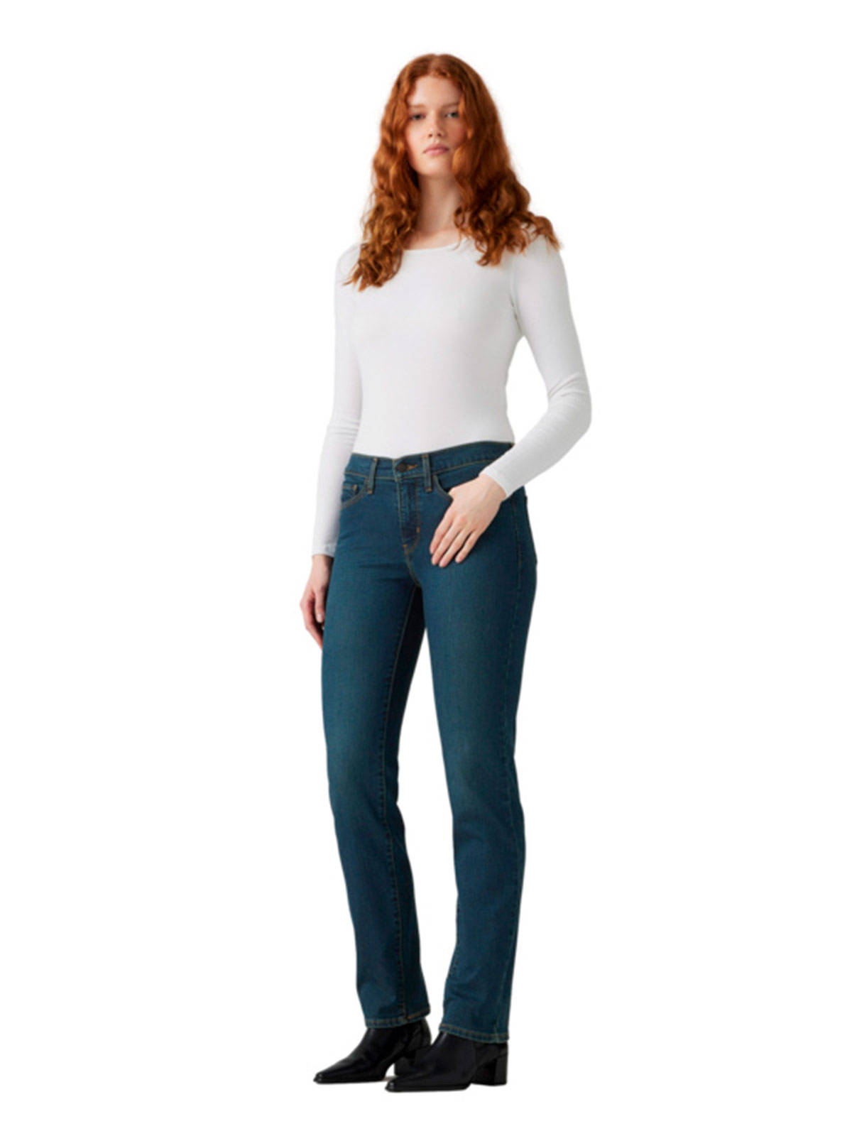 JEANS MUJER LEVI'S ALGODÓN 314 SHAPING STRAIGHT - 1