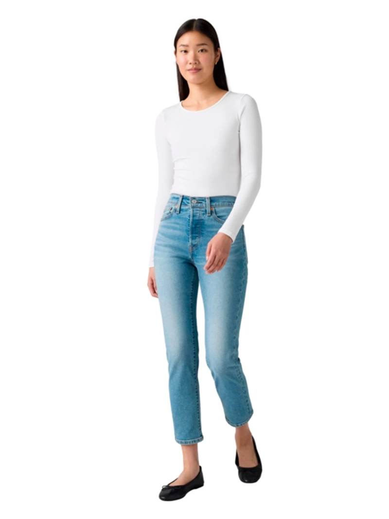 JEANS MUJER LEVI'S ALGODÓN WEDGIE STRAIGHT - 1
