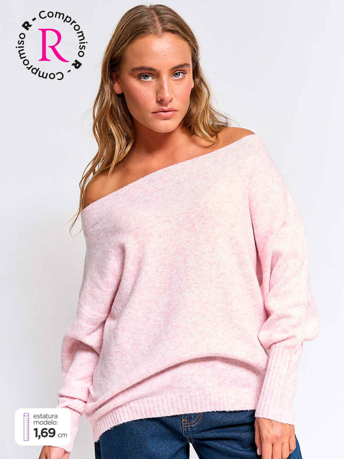 SWEATER MUJER INDEX MANGA LARGA - 1