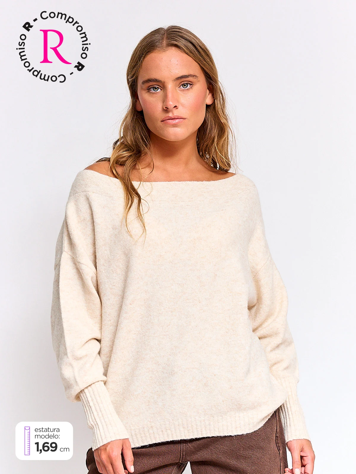 SWEATER MUJER INDEX MANGA LARGA - 1