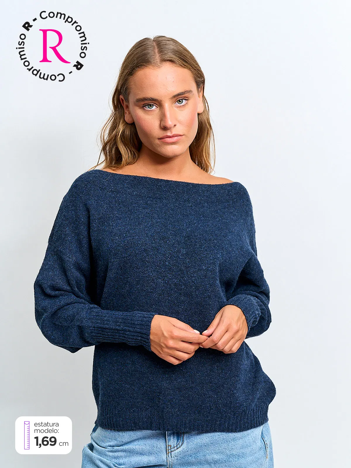 SWEATER MUJER INDEX MANGA LARGA - 1