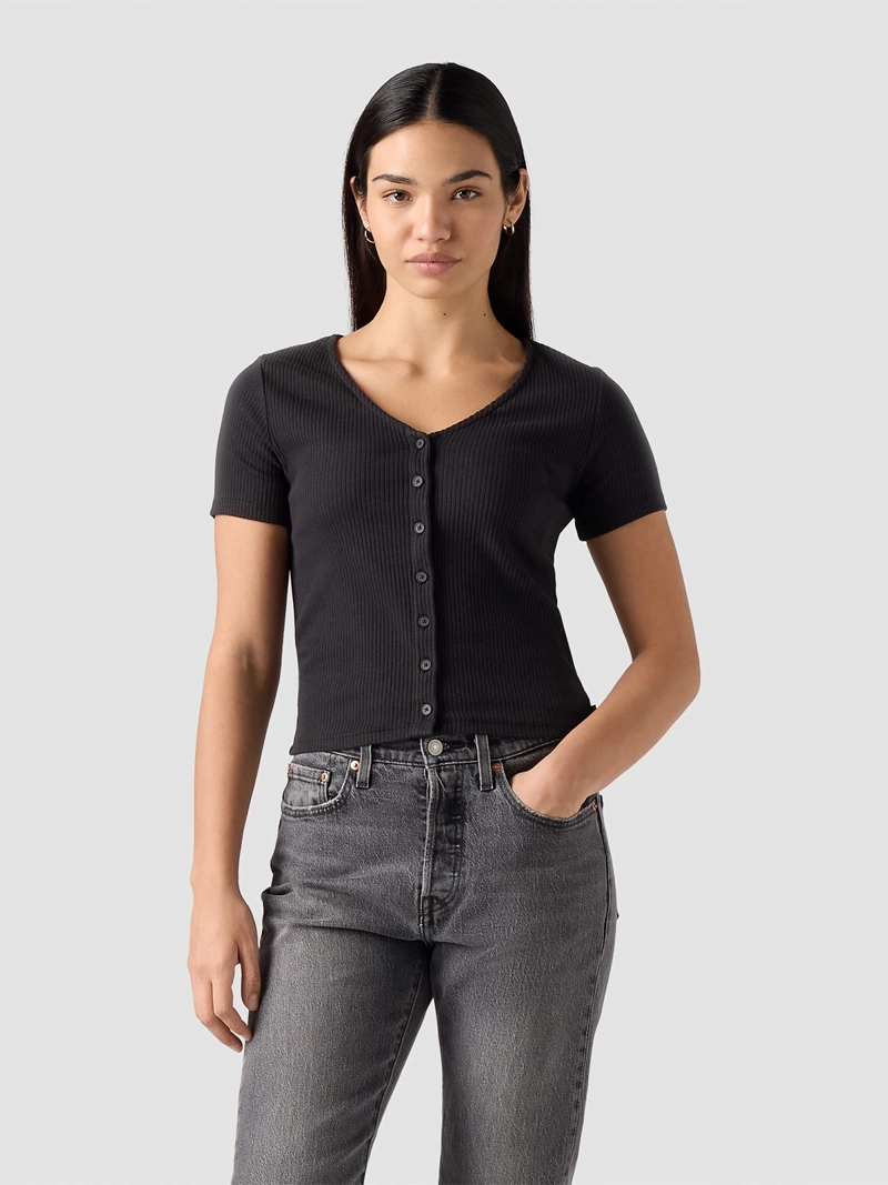 POLERA MUJER LEVI'S ALGODÓN MANGA CORTA - 1