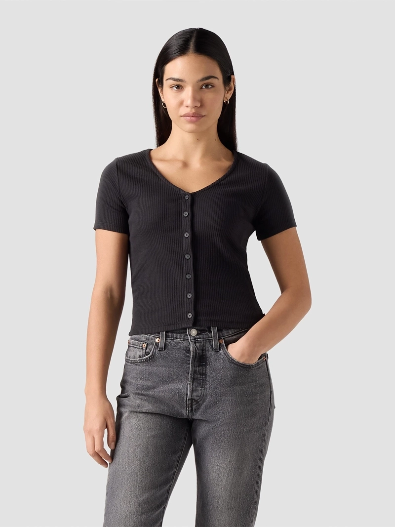 LEVIS POLERA MUJER LEVI'S ALGODÓN MANGA CORTA