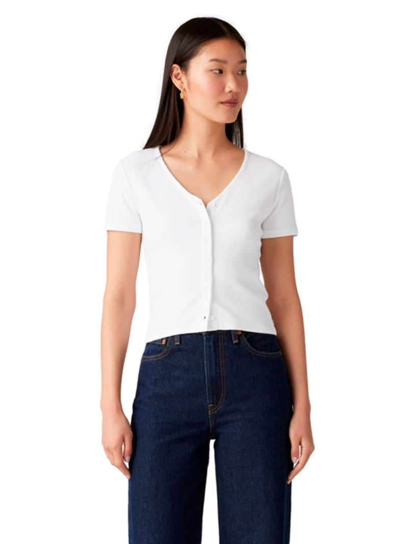 LEVIS POLERA MUJER LEVI'S ALGODÓN MANGA CORTA
