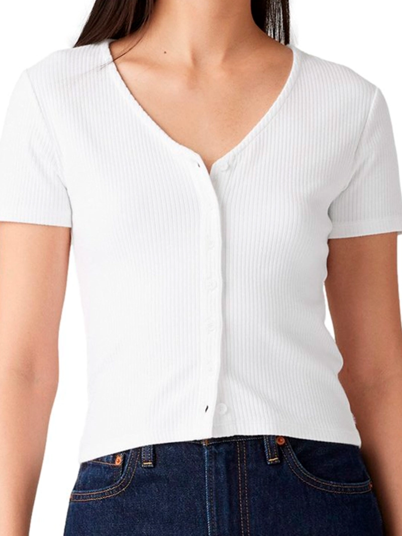 POLERA MUJER LEVI'S ALGODÓN MANGA CORTA - 4