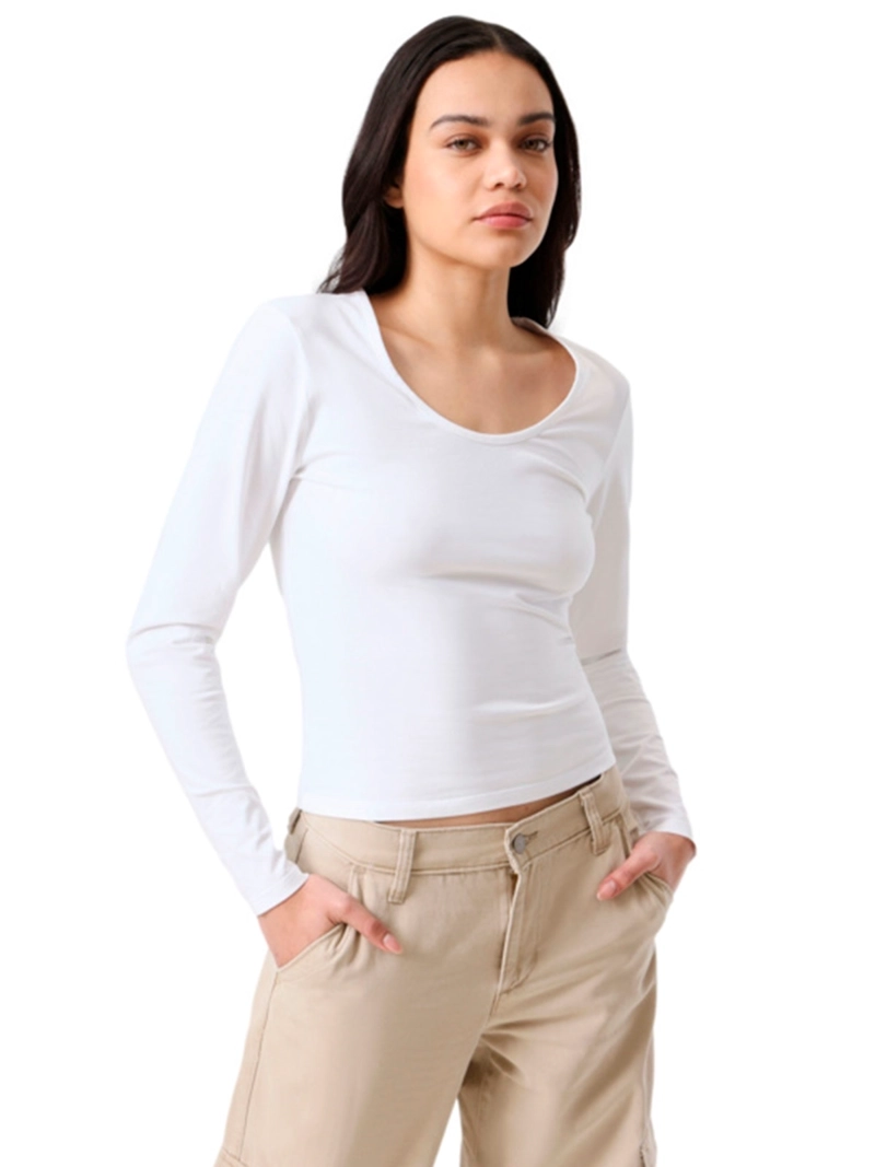POLERA MUJER LEVI'S ALGODÓN MANGA LARGA - 2