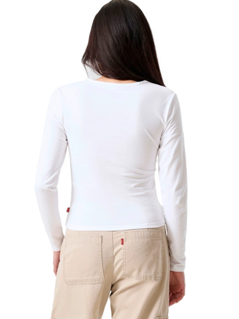 POLERA MUJER LEVI'S ALGODÓN MANGA LARGA - 4