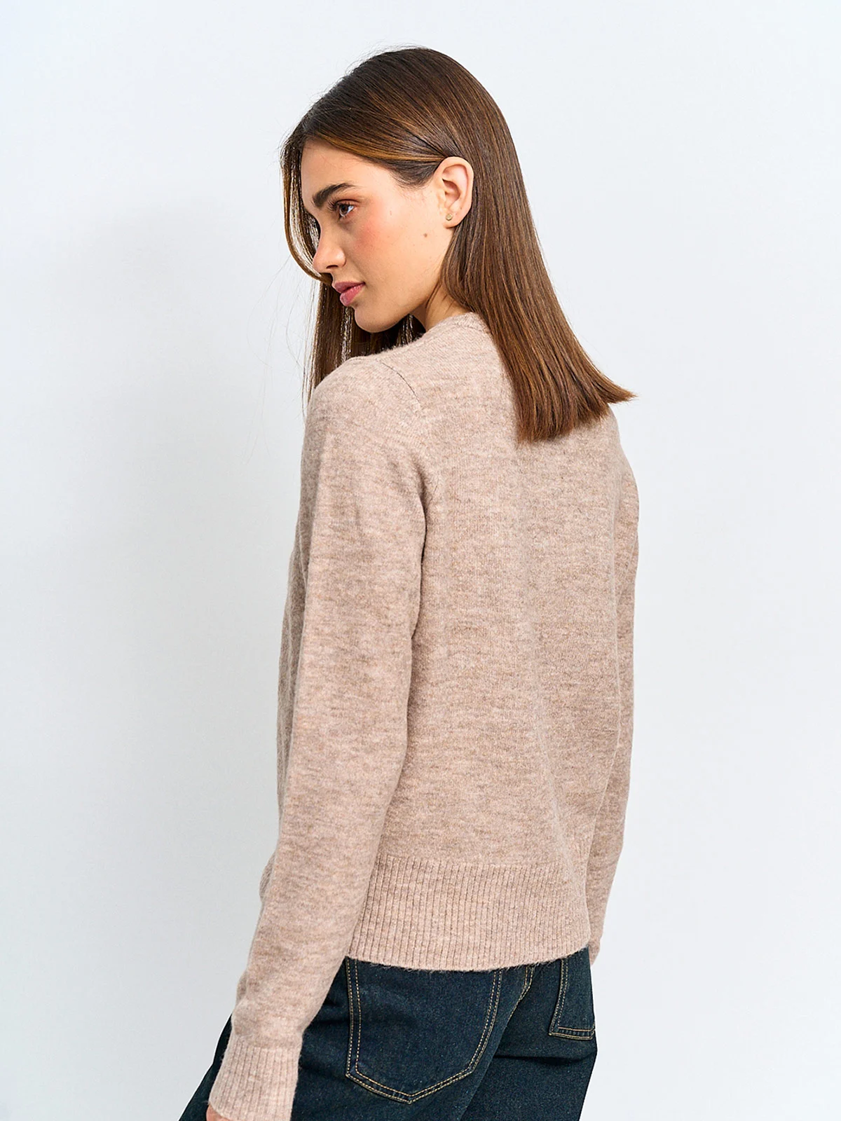 SWEATER MUJER INDEX MANGA LARGA BORDADO - 2