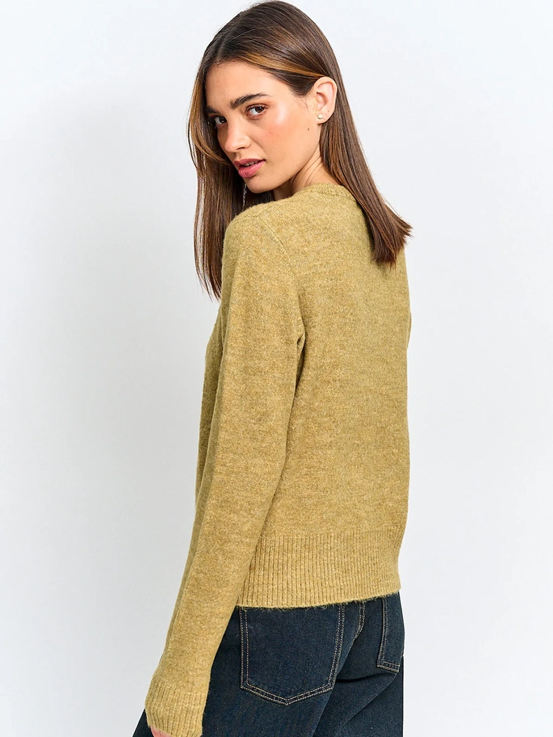 SWEATER MUJER INDEX MANGA LARGA BORDADO - 3