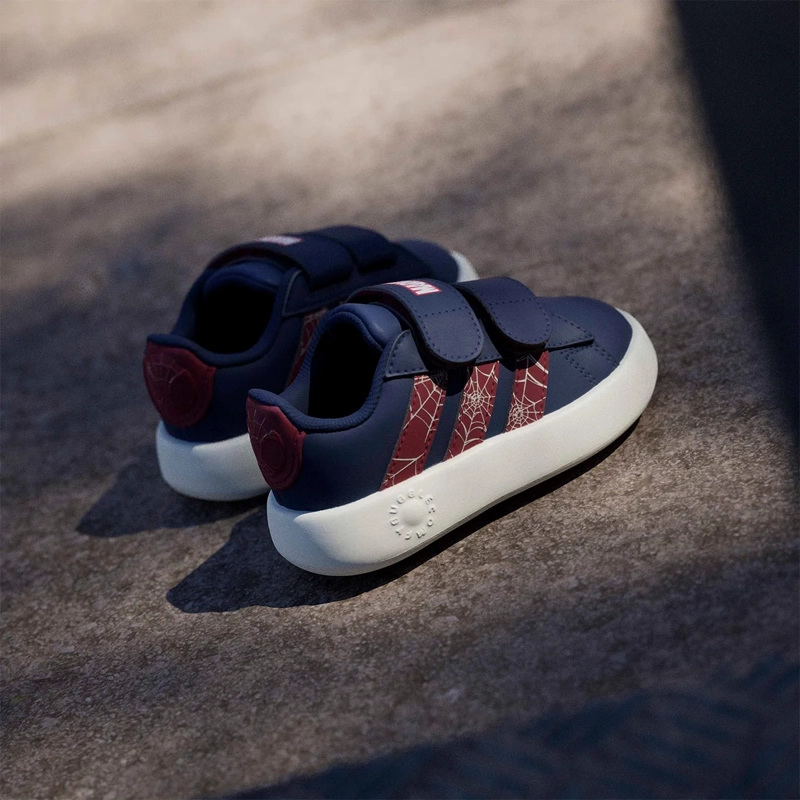 ZAPATILLAS NIÑO ADIDAS CASUALES AZUL GRAND COURT SPIDER-MAN CF I - 12
