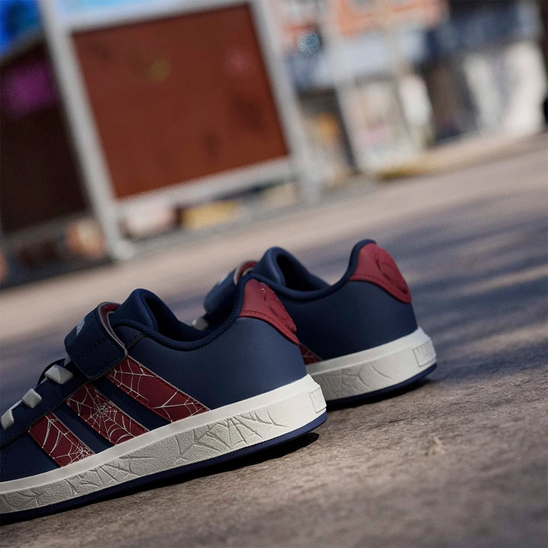 ZAPATILLAS NIÑO ADIDAS CASUALES AZUL GRAND COURT SPIDER-MAN EL K - 13