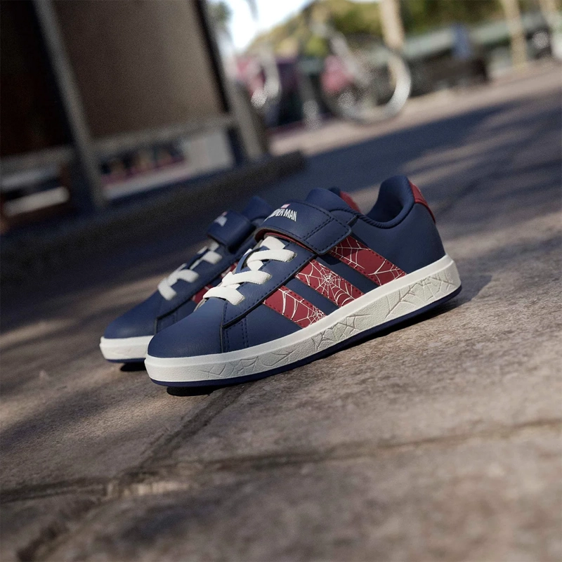 ZAPATILLAS NIÑO ADIDAS CASUALES AZUL GRAND COURT SPIDER-MAN EL K - 11