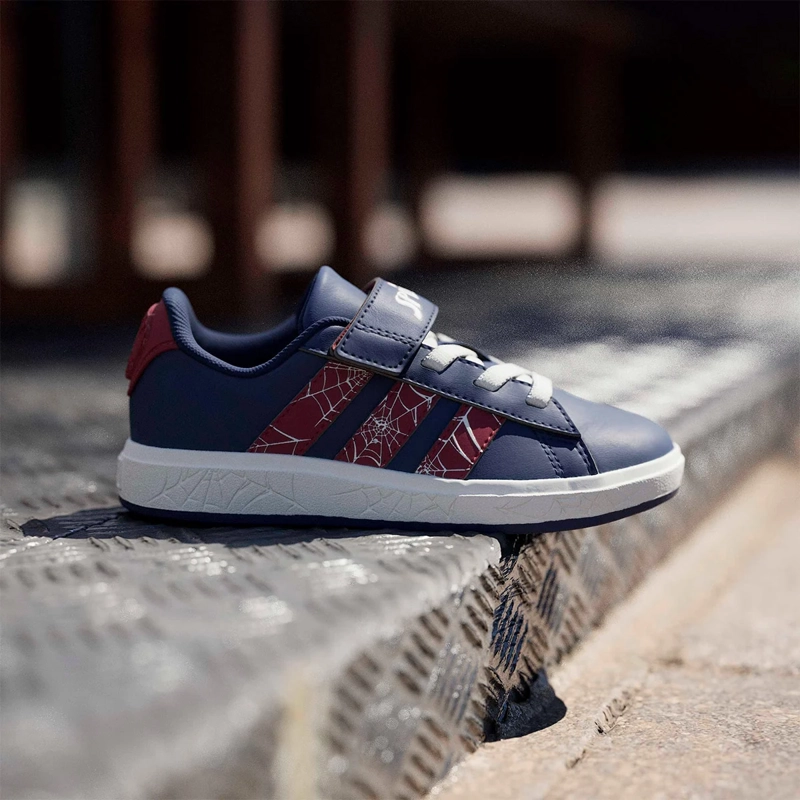 ZAPATILLAS NIÑO ADIDAS CASUALES AZUL GRAND COURT SPIDER-MAN EL K - 1