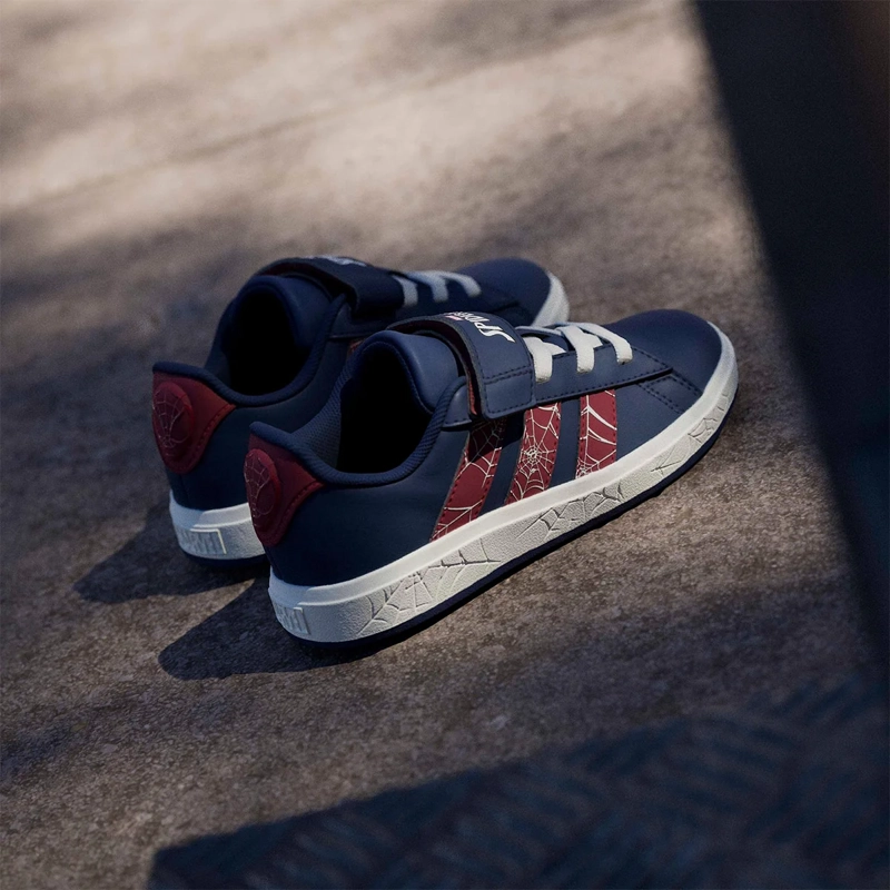 ZAPATILLAS NIÑO ADIDAS CASUALES AZUL GRAND COURT SPIDER-MAN EL K - 12