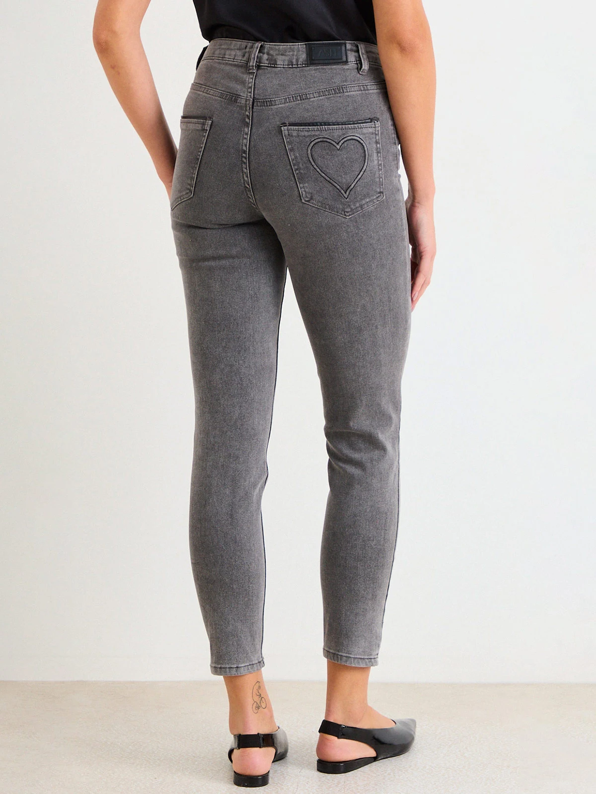 JEANS MUJER ASH ALGODÓN SKINNY BORDADO - 4