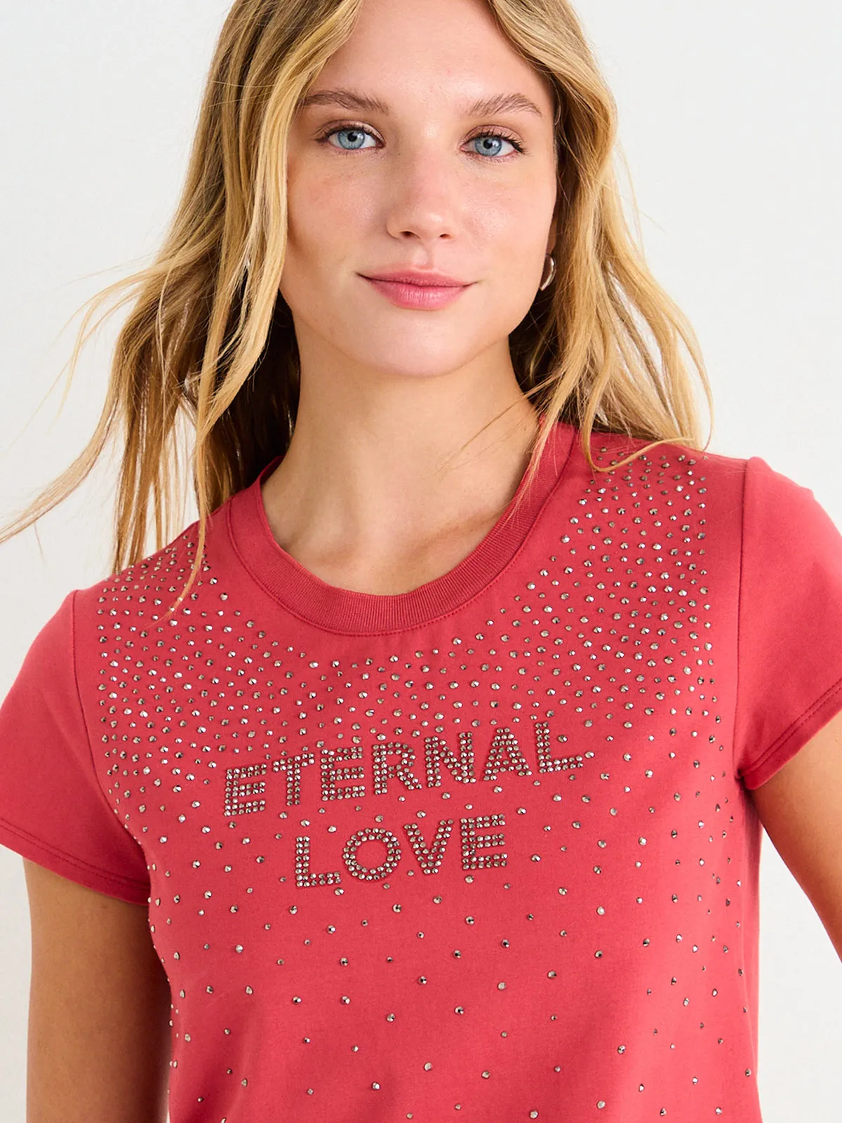 POLERA MUJER ASH ALGODÓN CUELLO REDONDO MANGA CORTA - 5