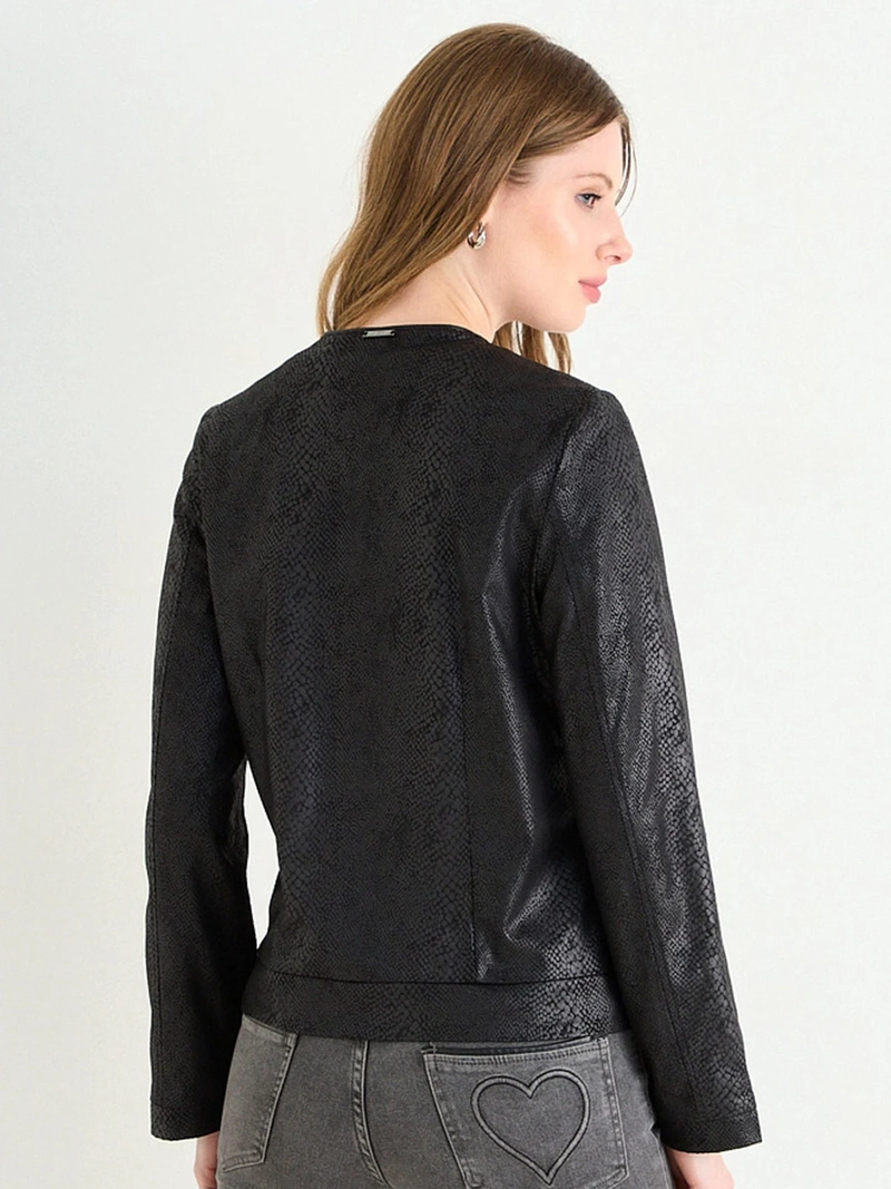 CHAQUETA MUJER ASH MANGA LARGA LISA - 4