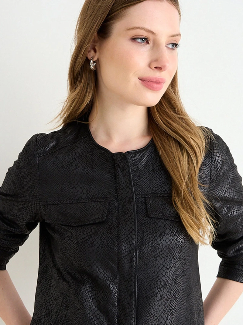 CHAQUETA MUJER ASH MANGA LARGA LISA - 5
