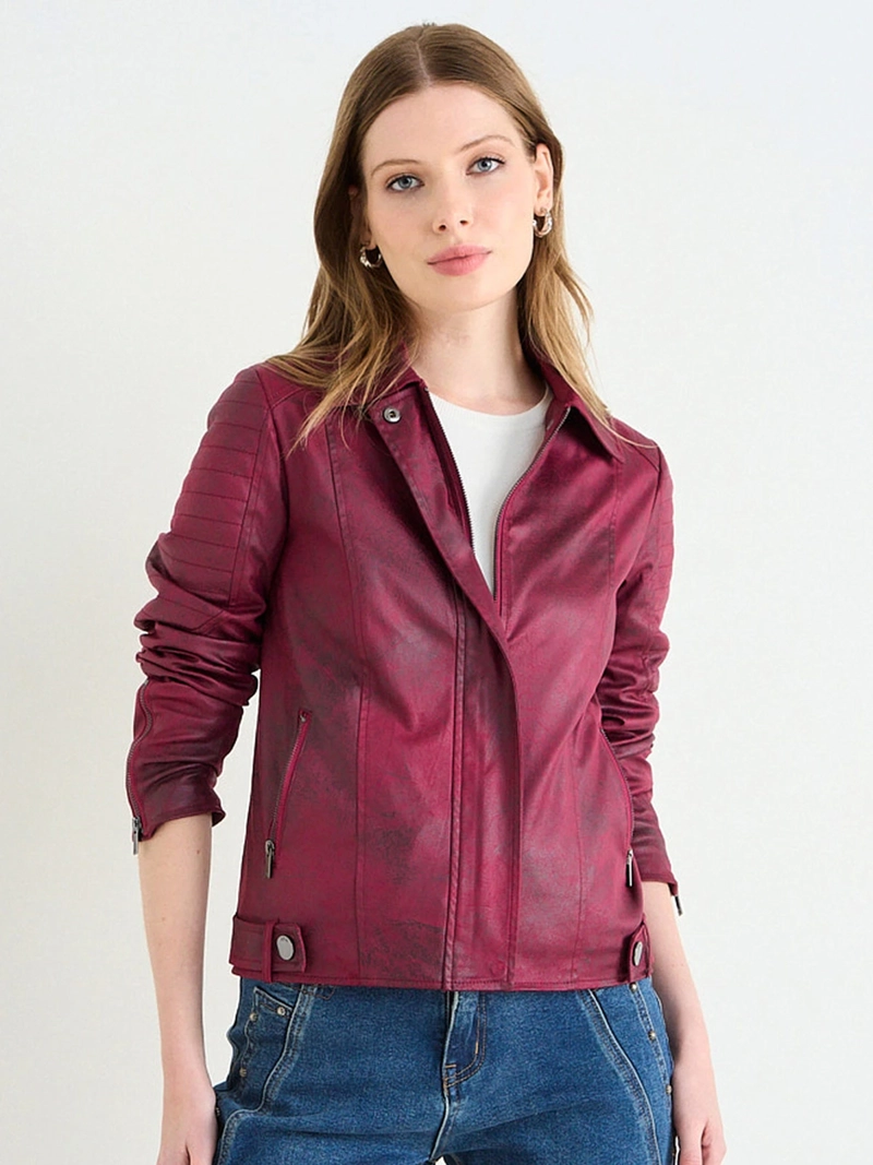 CHAQUETA MUJER ASH SUEDE CRAQUELADO - 3