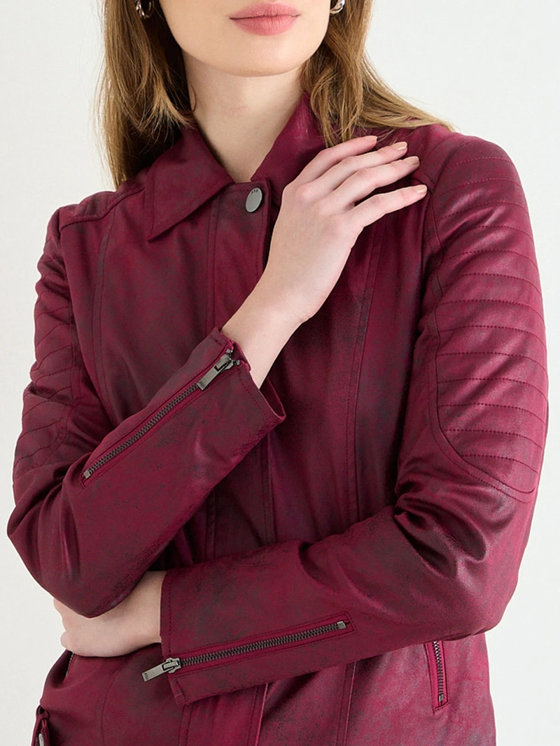 CHAQUETA MUJER ASH SUEDE CRAQUELADO - 5