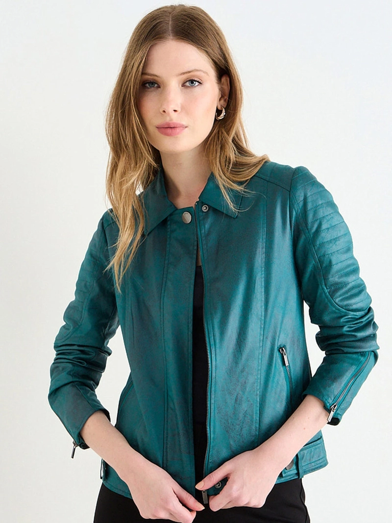 CHAQUETA MUJER ASH SUEDE CRAQUELADO - 3