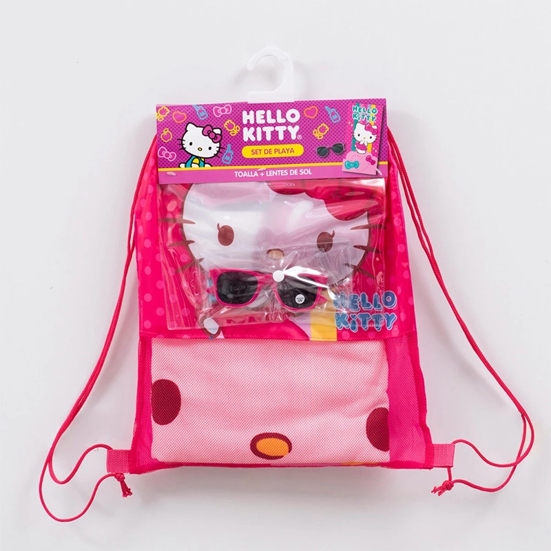 SET TOALLA DE PLAYA + LENTES SANRIO HELLO-KITTY PUNTOS - 4