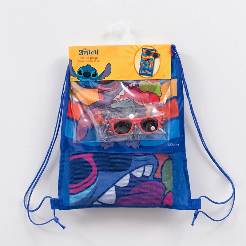 SET TOALLA DE PLAYA + LENTES LILO & STITCH HELADO - 4