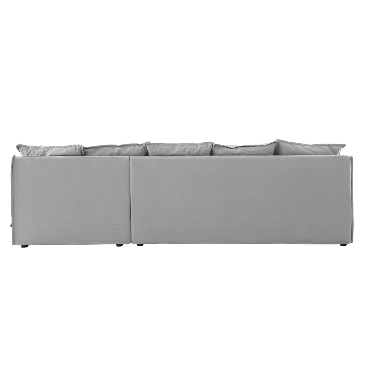 SOFÁ SECCIONAL DERECHO MAISON LINETT STARK 3 CUERPOS LINO GRIS - 6
