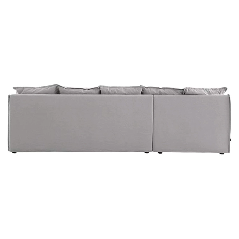 SOFÁ SECCIONAL IZQUIERDO MAISON LINETT STARK 3 CUERPOS LINO GRIS - 6