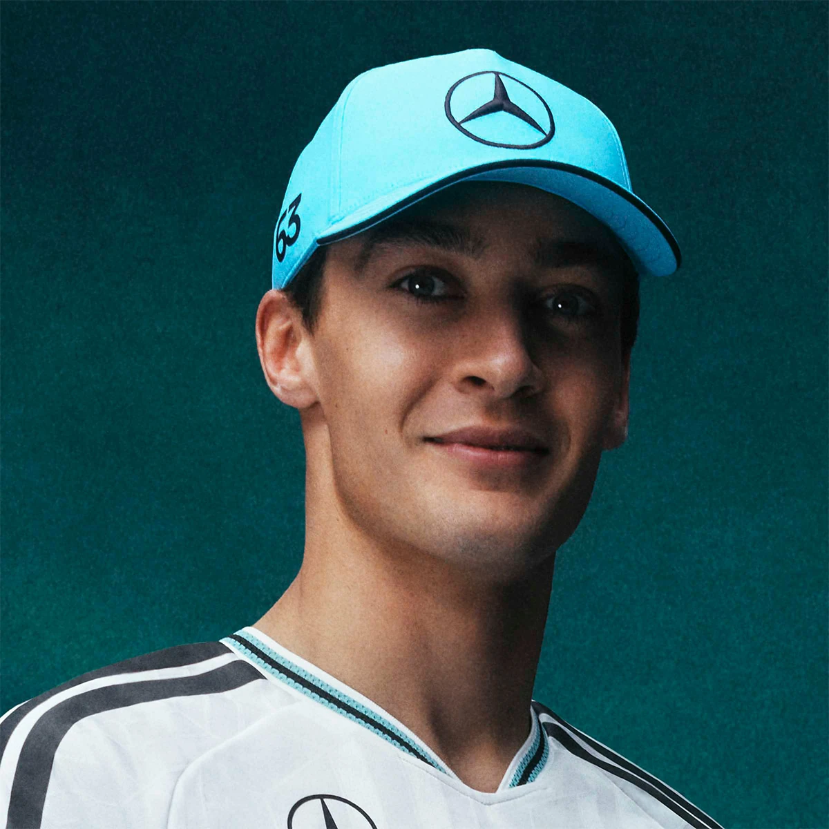 GORRA ADIDAS MERCEDES AMG PETRONAS FORMULA 1 TEAM GEORGE RUSSELL BLANCO - 5