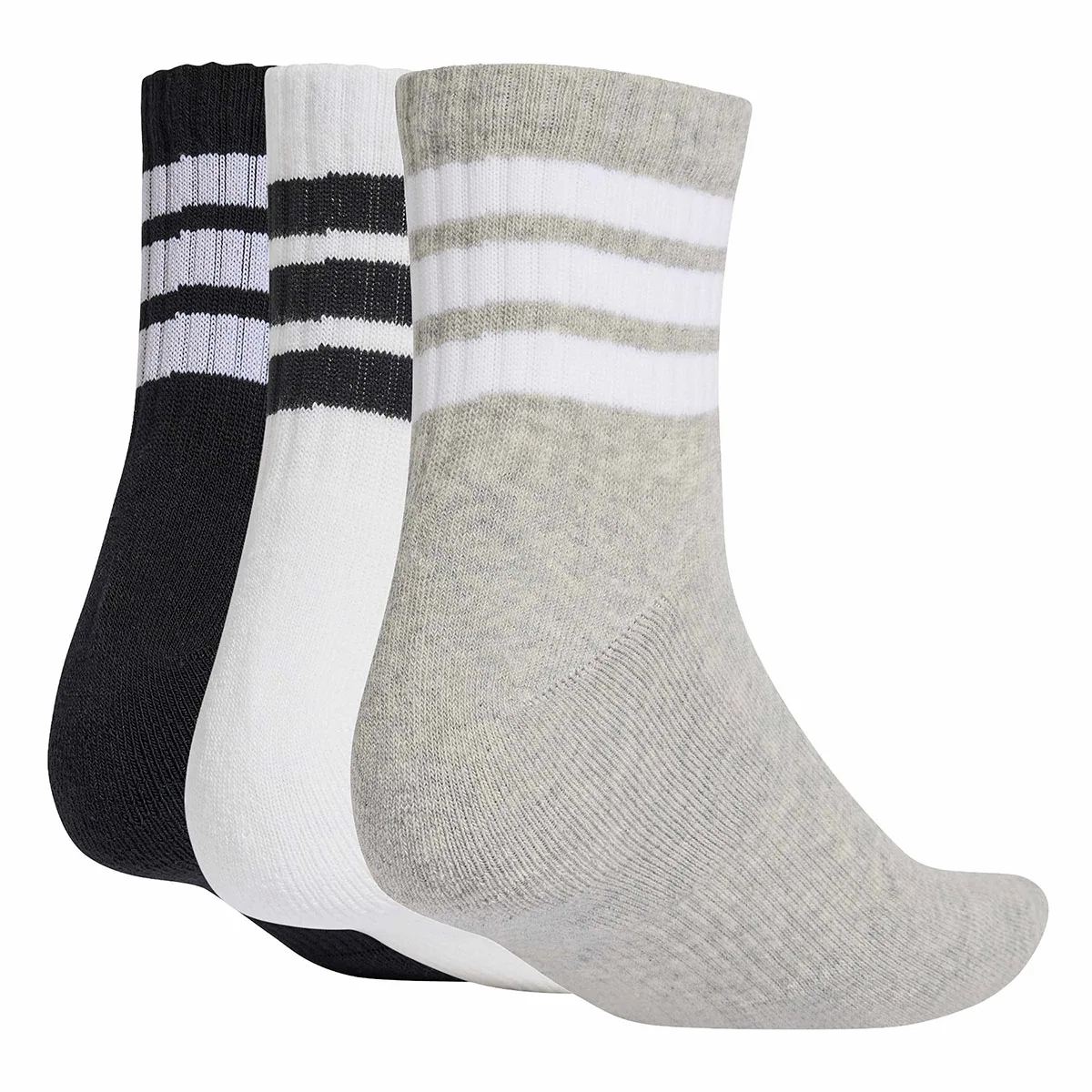 CALCETINES ADIDAS 3 RAYAS CORTE MEDIO - 2