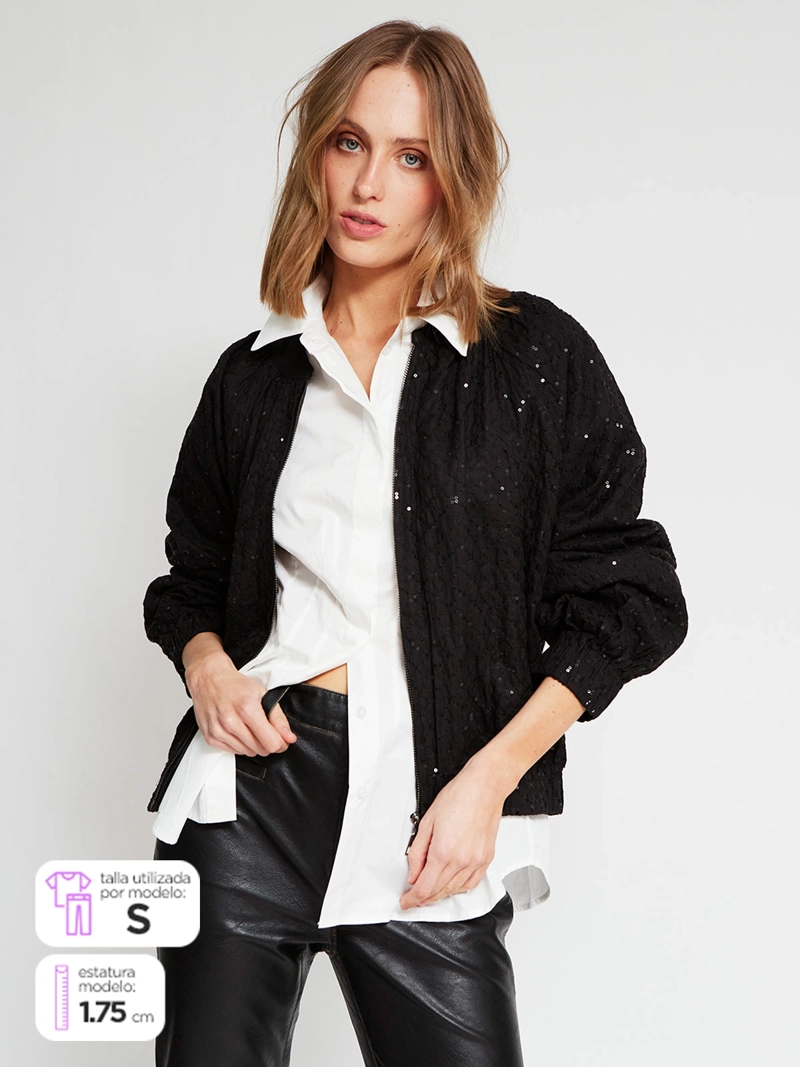 CHAQUETA MUJER MARIA CHER X MARQUIS ALGODÓN BORDADA - 1