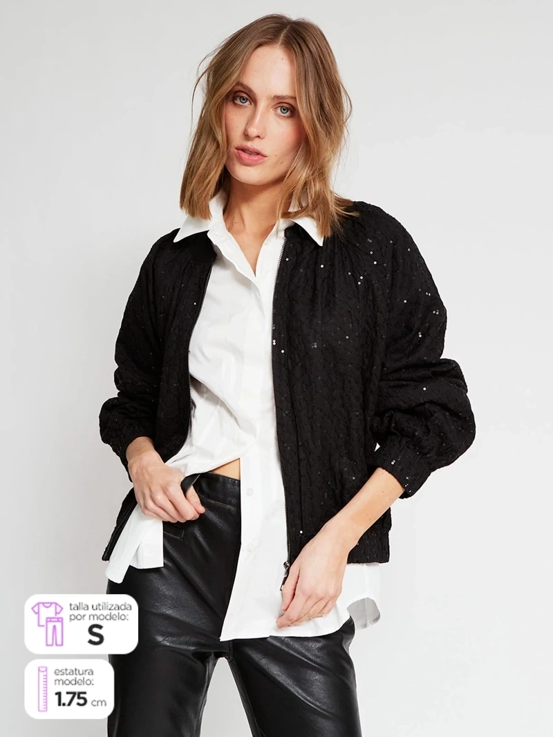 CHAQUETA MUJER MARIA CHER X MARQUIS ALGODÓN BORDADA - 2