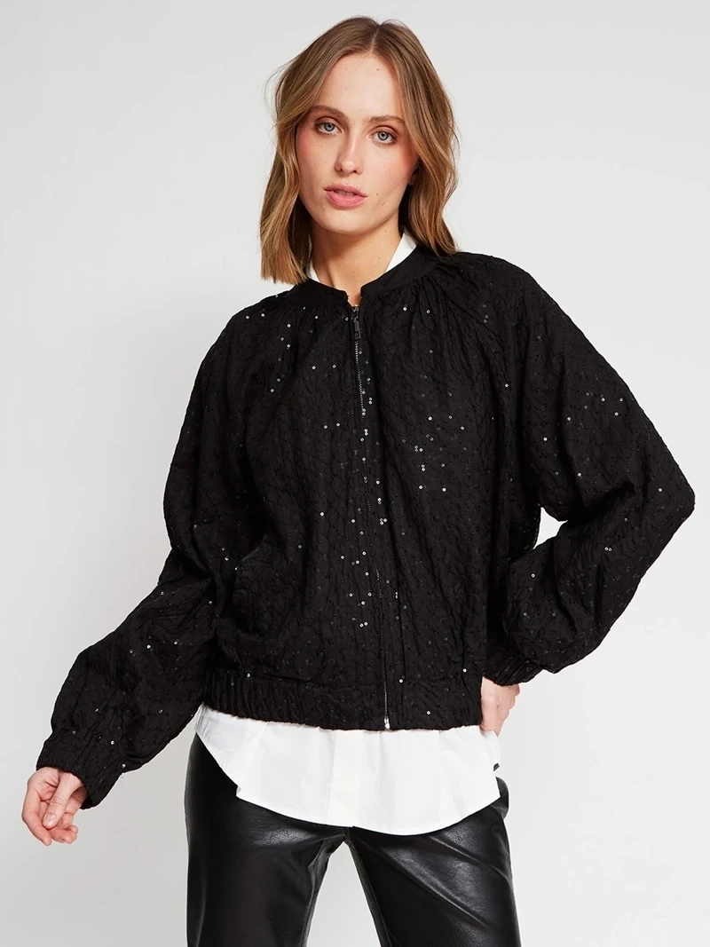 CHAQUETA MUJER MARIA CHER X MARQUIS ALGODÓN BORDADA - 3