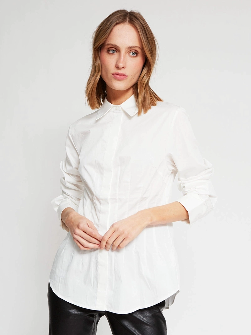BLUSA MUJER MARIA CHER X MARQUIS ALGODÓN CAMISERA PINZADA - 3