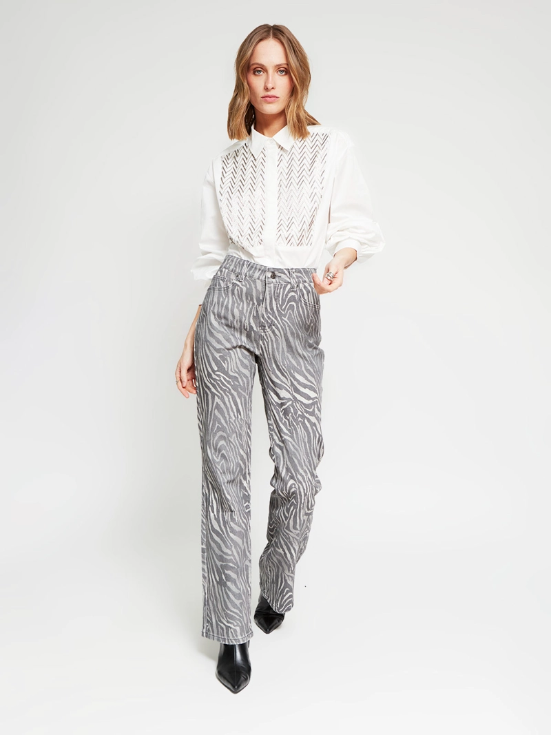 BLUSA MUJER MARIA CHER X MARQUIS ALGODÓN CAMISERA MOSTACILLAS - 5