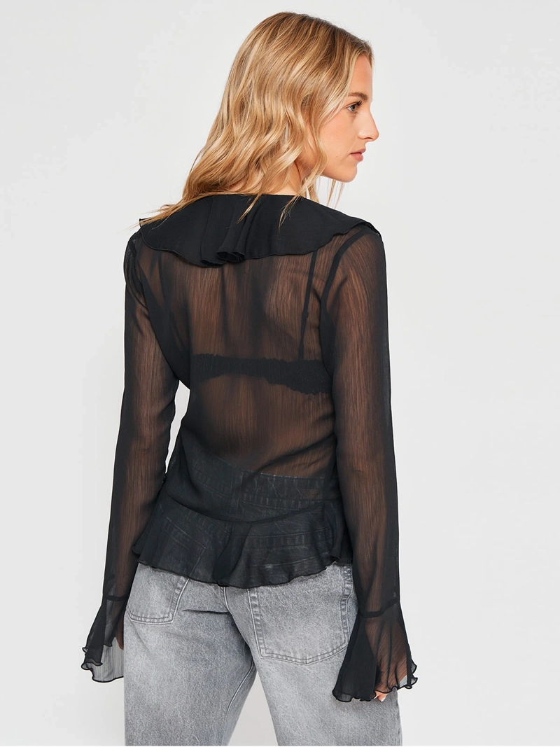 BLUSA MUJER INDEX MANGA LARGA VUELOS - 2