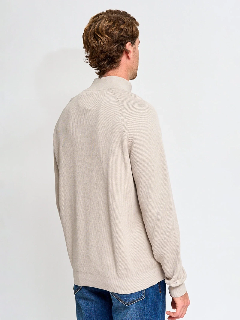 SWEATER HOMBRE MARQUIS ALGODÓN HALF ZIPPER TEXTURA - 2
