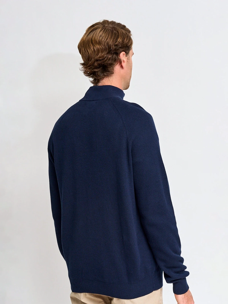 SWEATER HOMBRE MARQUIS ALGODÓN HALF ZIPPER TEXTURA - 2