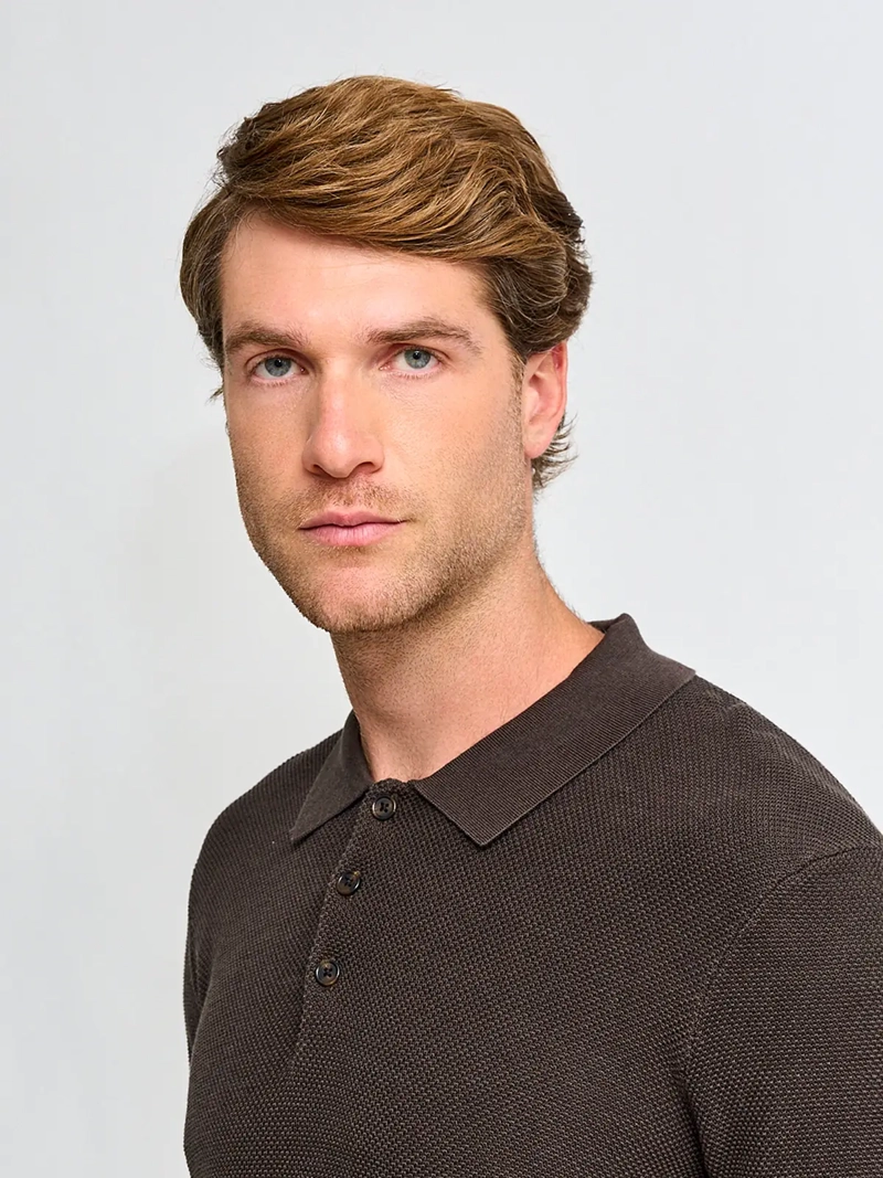SWEATER HOMBRE MARQUIS ALGODÓN CUELLO POLO TEXTURA - 3