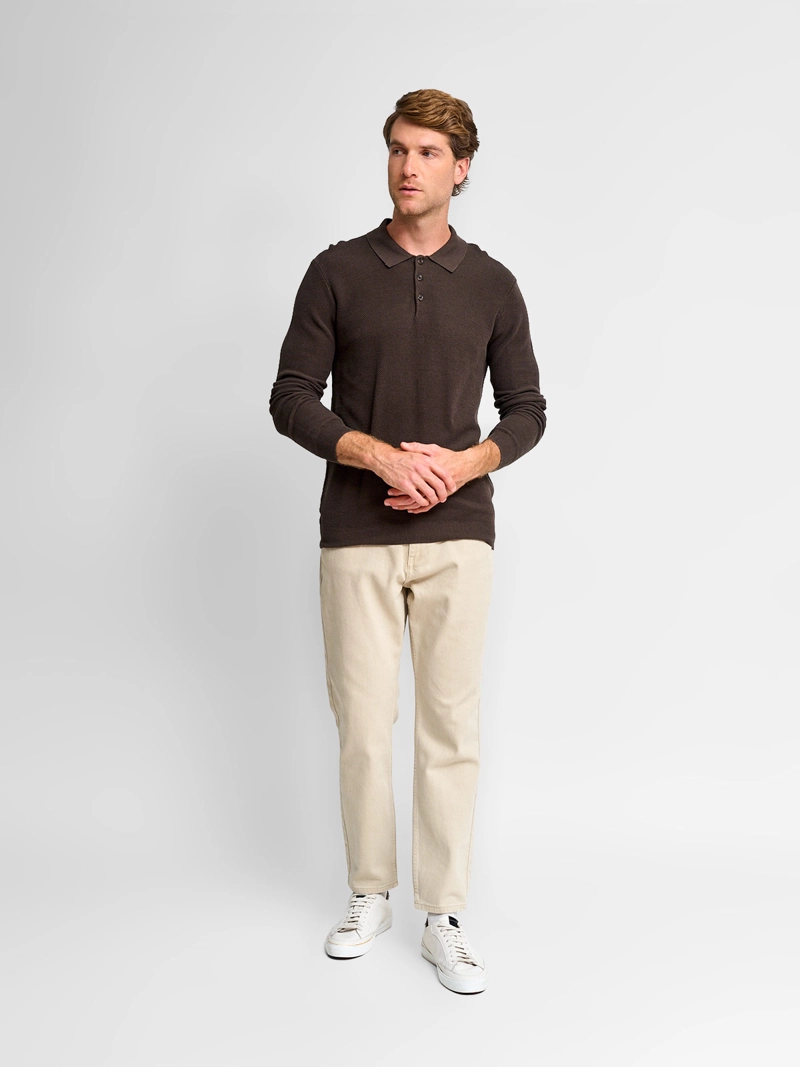 SWEATER HOMBRE MARQUIS ALGODÓN CUELLO POLO TEXTURA - 4